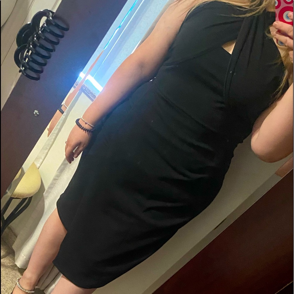 Criss crossed dress